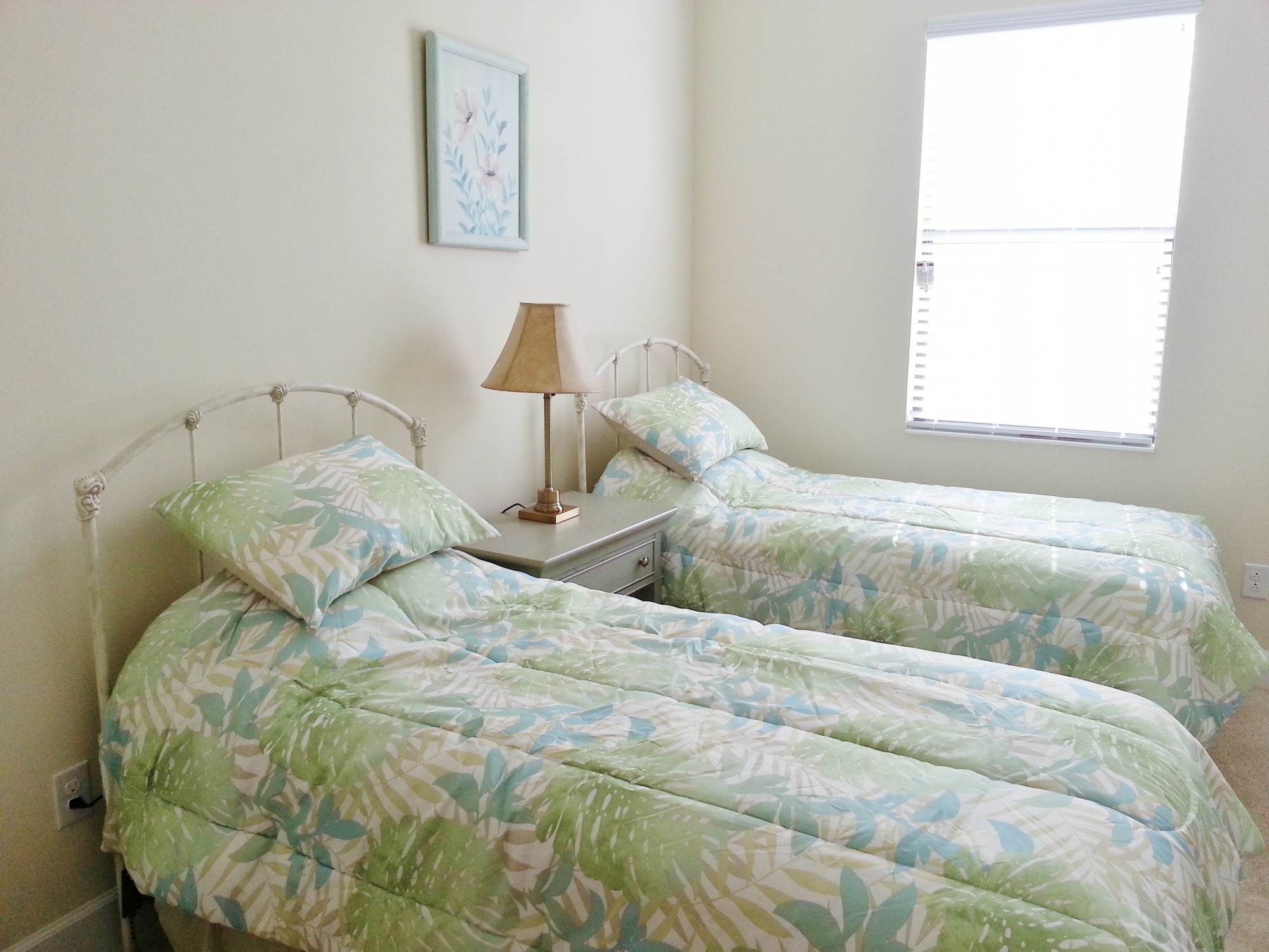 Third bedroom features Twin Beds!