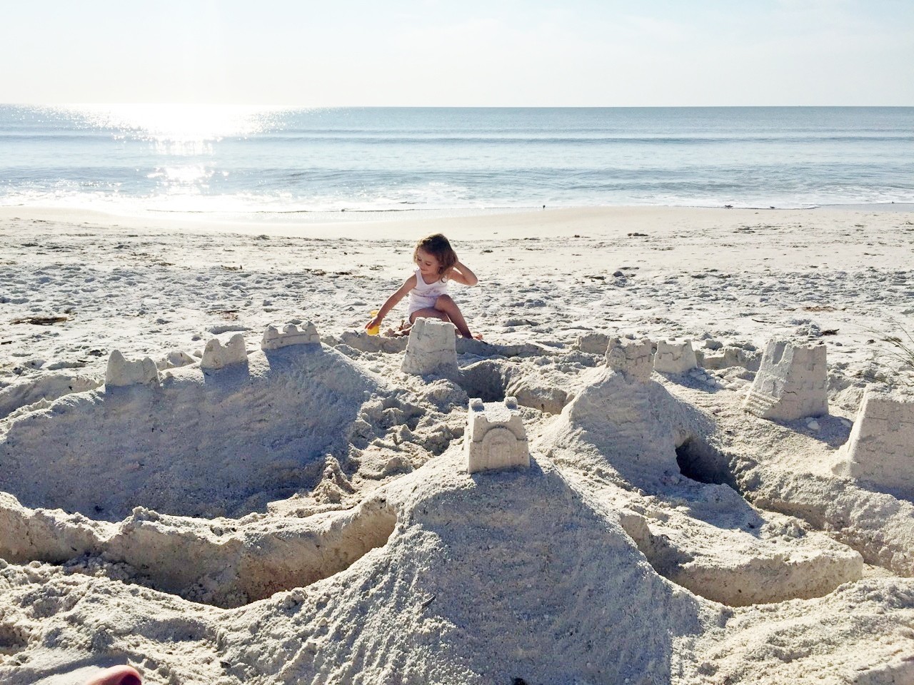 Use your imagination in the sand on Bonita or Barefoot Beaches.